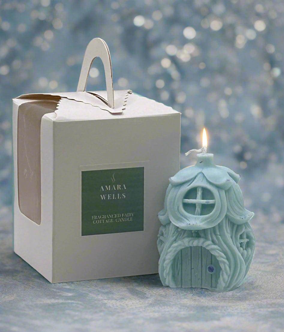Fairy Cottage- Soy Wax Candle - Baby Powder scent - Amara Wells