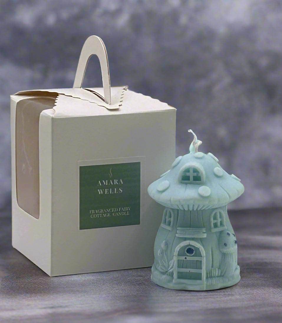 Fairy Cottage- Soy Wax Candle - Baby Powder scent - Amara Wells