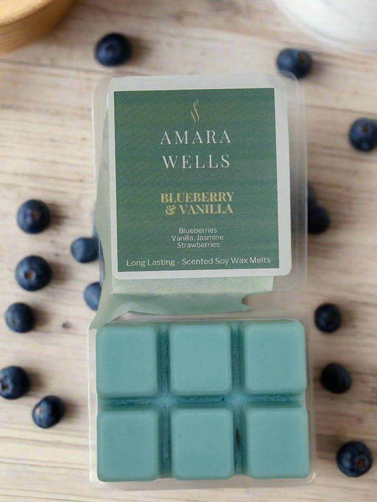 Blueberry & Vanilla - Wax Melt - Amara Wells