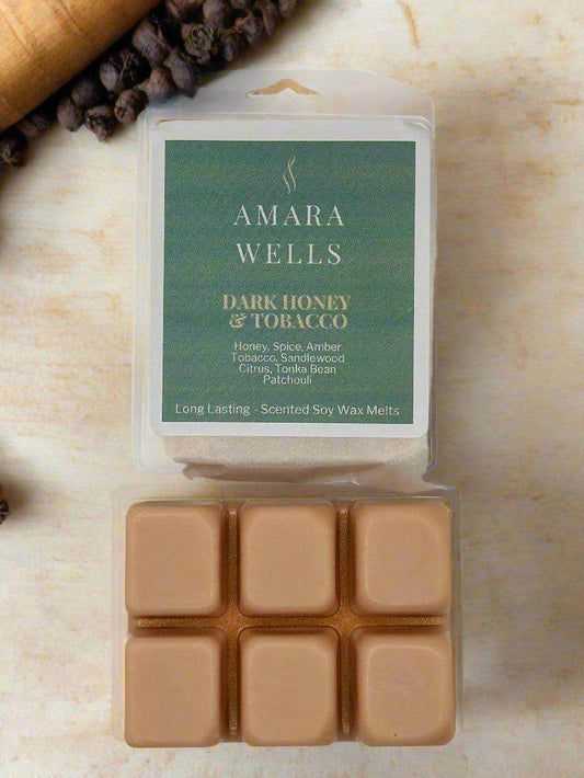 Dark Honey & Tobacco - Wax Melt - Amara Wells