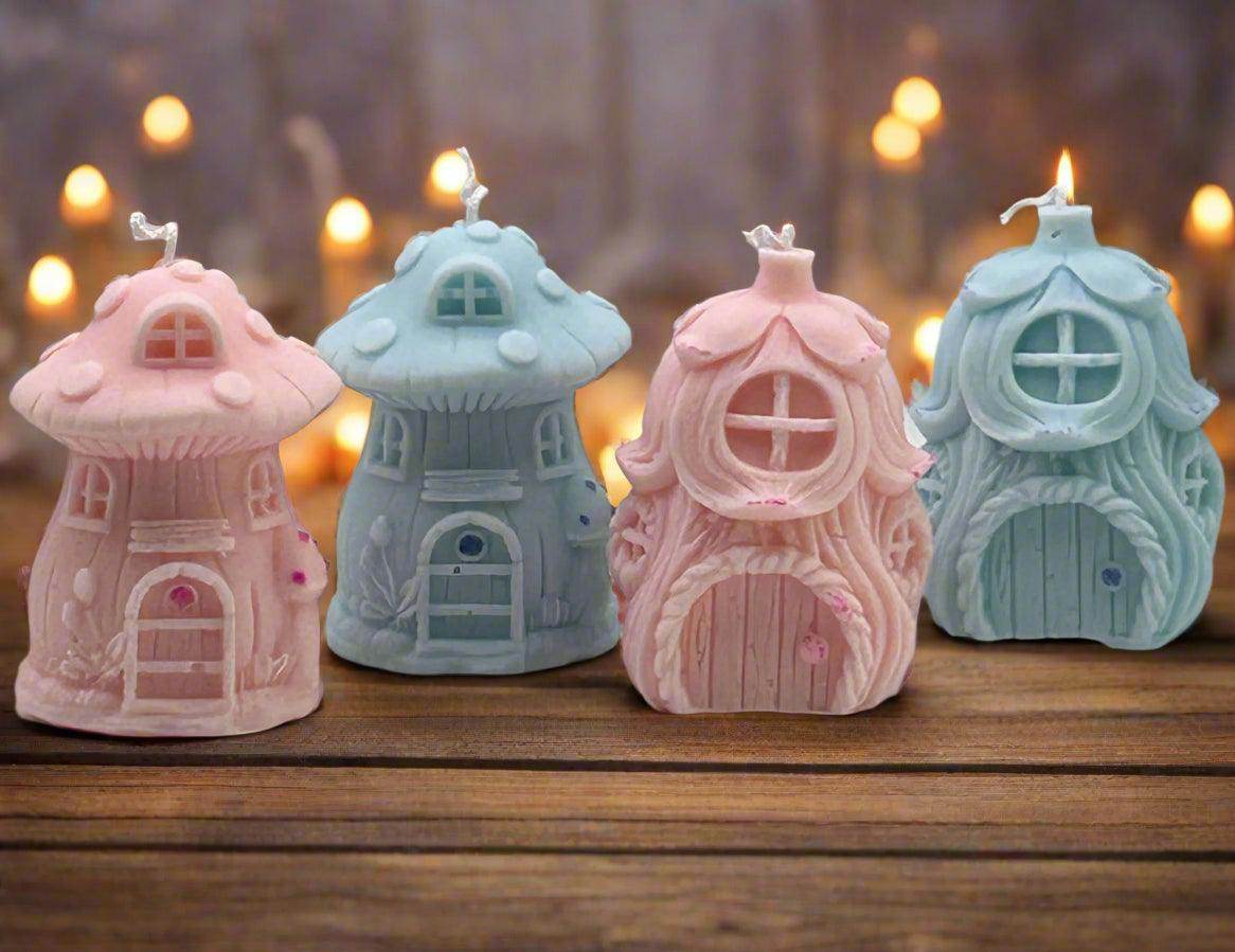 Fairy Cottage- Soy Wax Candle - Baby Powder scent - Amara Wells