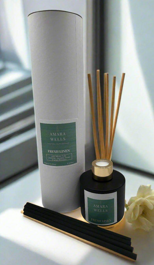 Fresh Linen - Reed Diffuser - Amara Wells