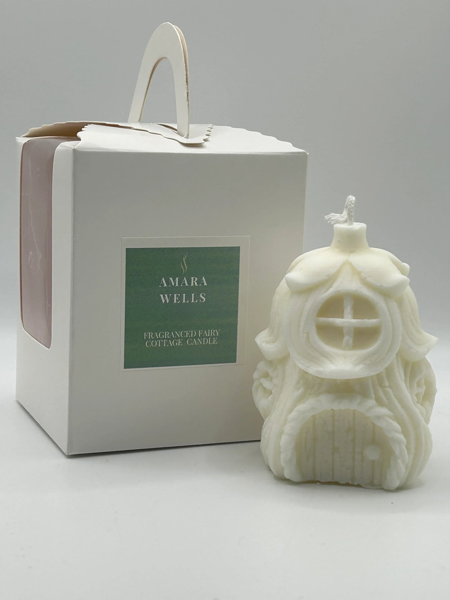 Fairy Cottage- Soy Wax Candle - Baby Powder scent - Amara Wells