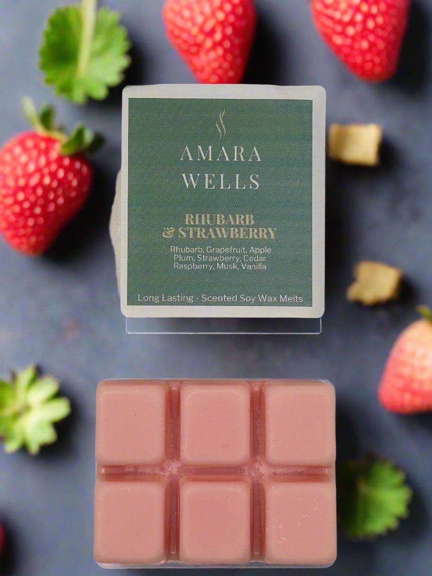 Rhubarb & Strawberry - Wax Melt - Amara Wells