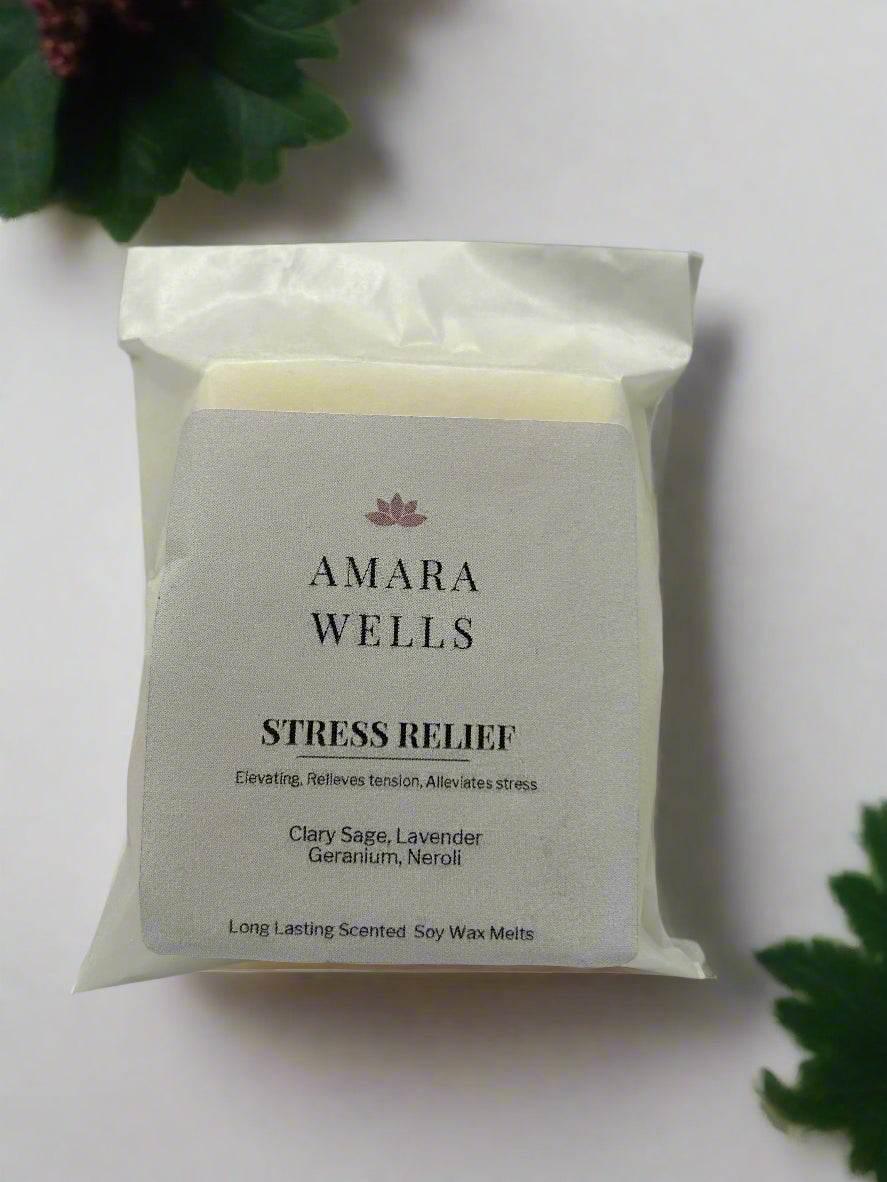 Stress Relief -Room Mist and Soy Wax Melt - Wellness Collection - Duo Set - Amara Wells