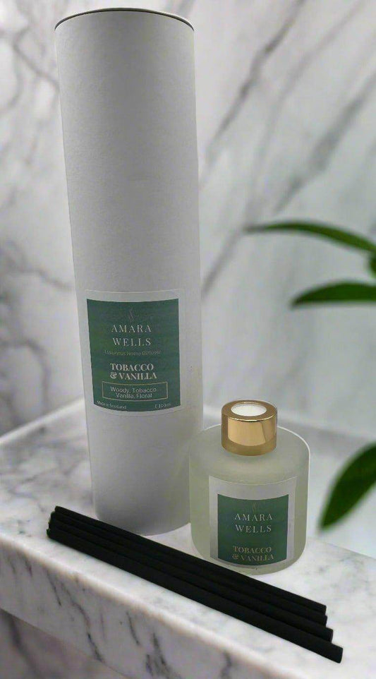 Tobacco & Vanilla - Reed Diffuser - Amara Wells