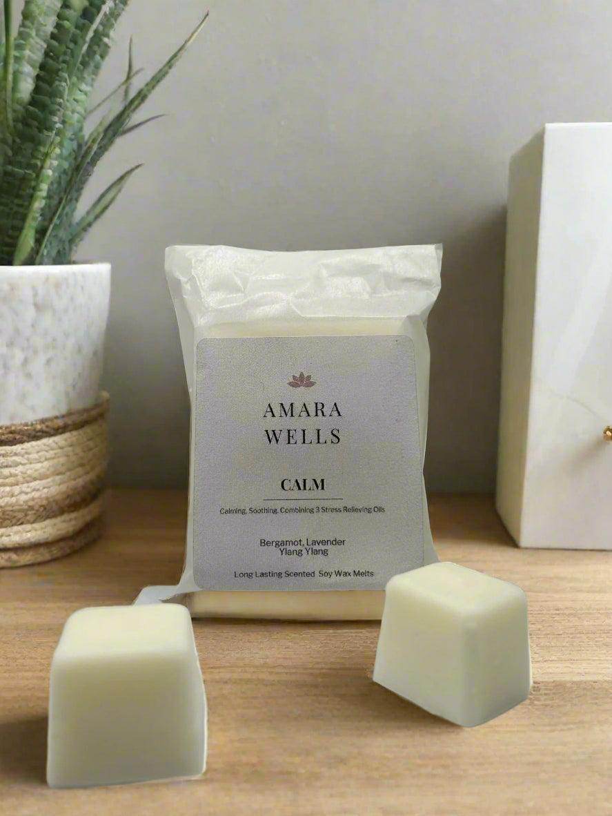 Calm Soy Wax Melt - Snap Bar - Wellness Collection - Amara Wells