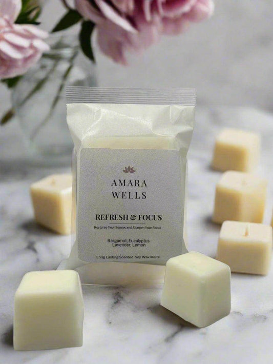 Refresh & Focus - Soy Wax Melt - Wellness Collection. - Amara Wells