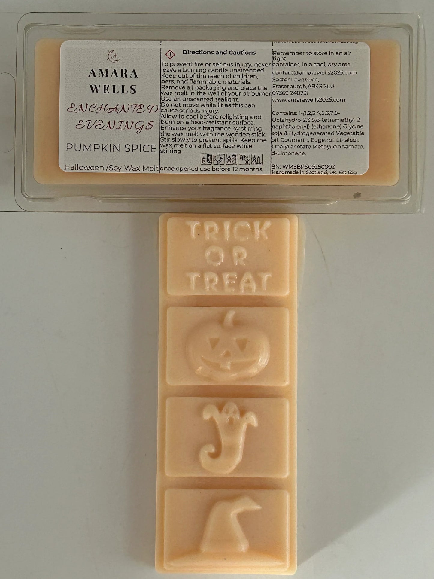 pumpkin spice -  Halloween wax melts - Amara Wells