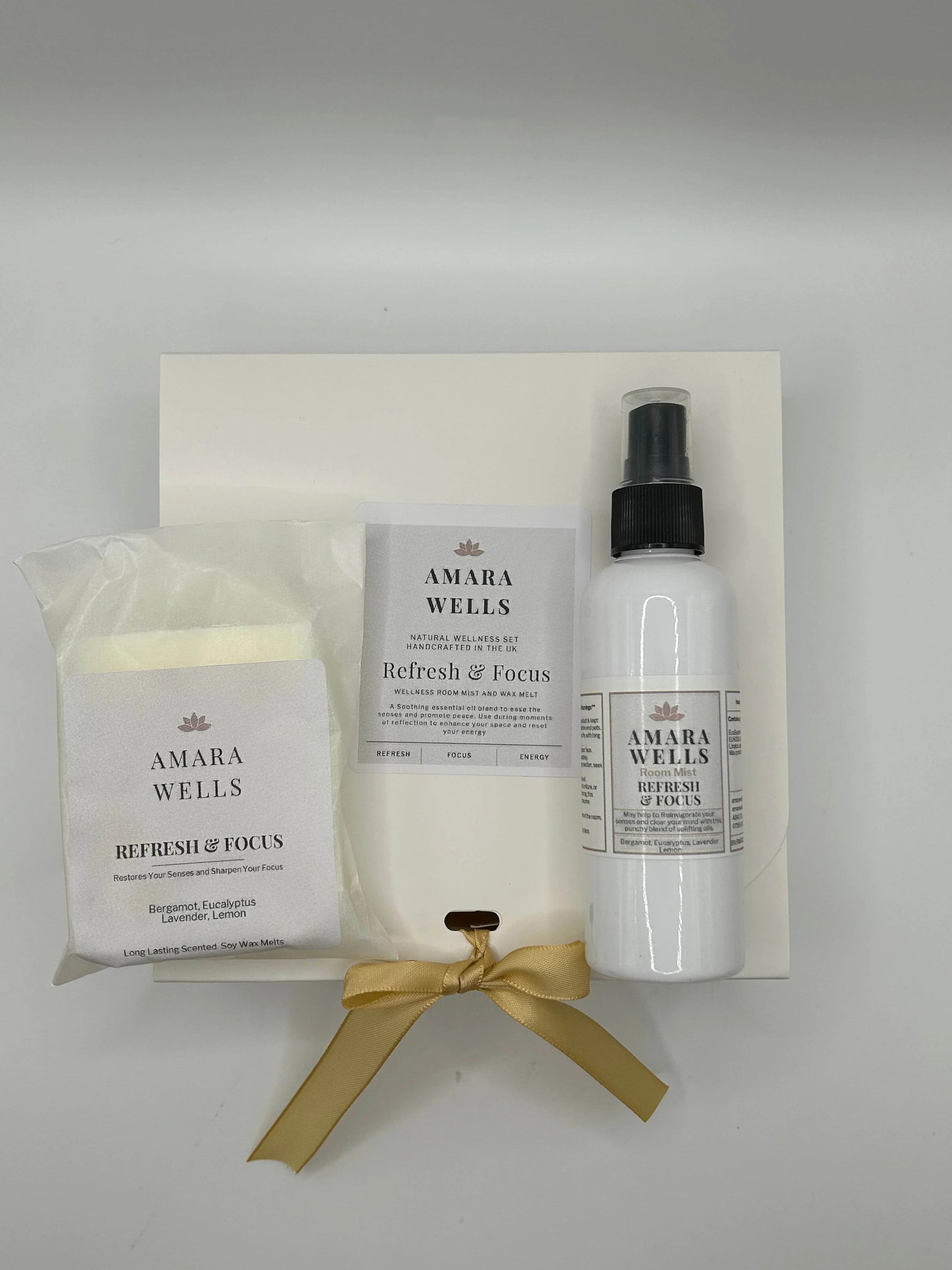 Refresh & Focus - Wax Melt & Room Mist - Duo Set - Wellness - Amara Wells