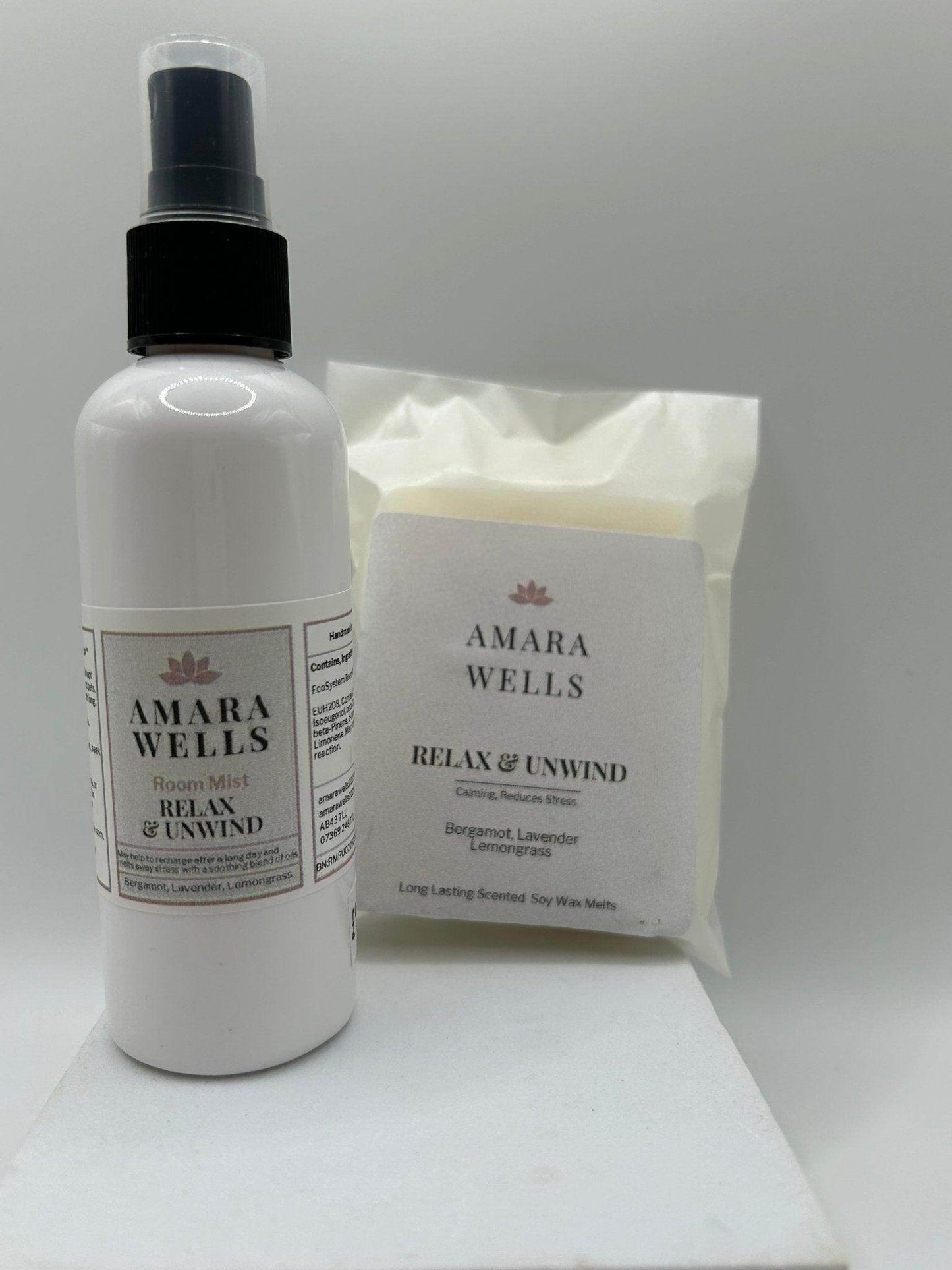 Relax & Unwind -Wax Melt & Room Mist - Duo Set - Wellness - Amara Wells